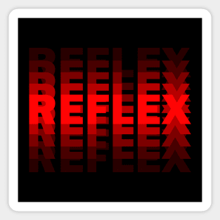 REFLEX - RED text with blur Sticker